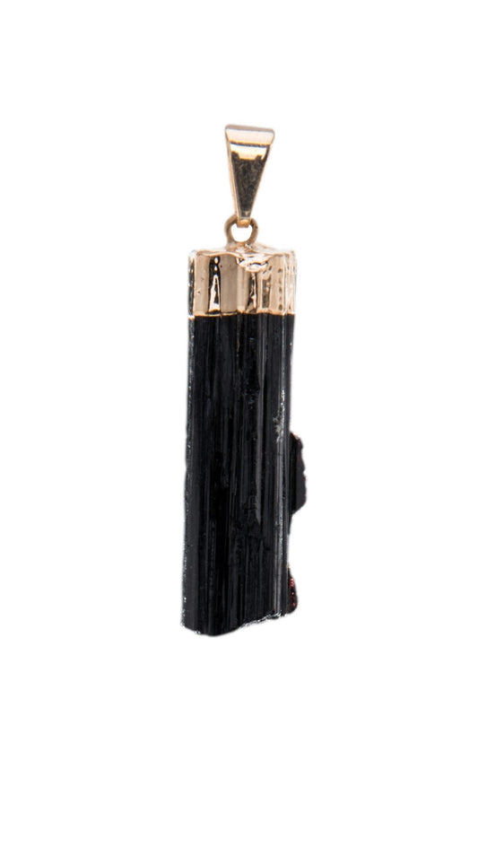 TOURMALINE PENDANT TOP PLATED